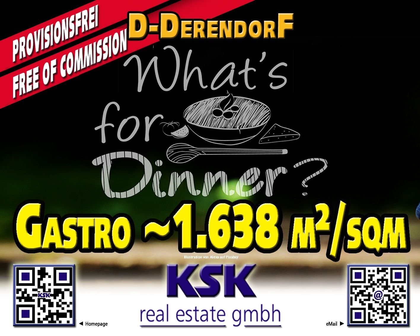 Restaurant zur Miete provisionsfrei 29.484 € 1.638 m²<br/>Gastrofläche Derendorf Düsseldorf 40476