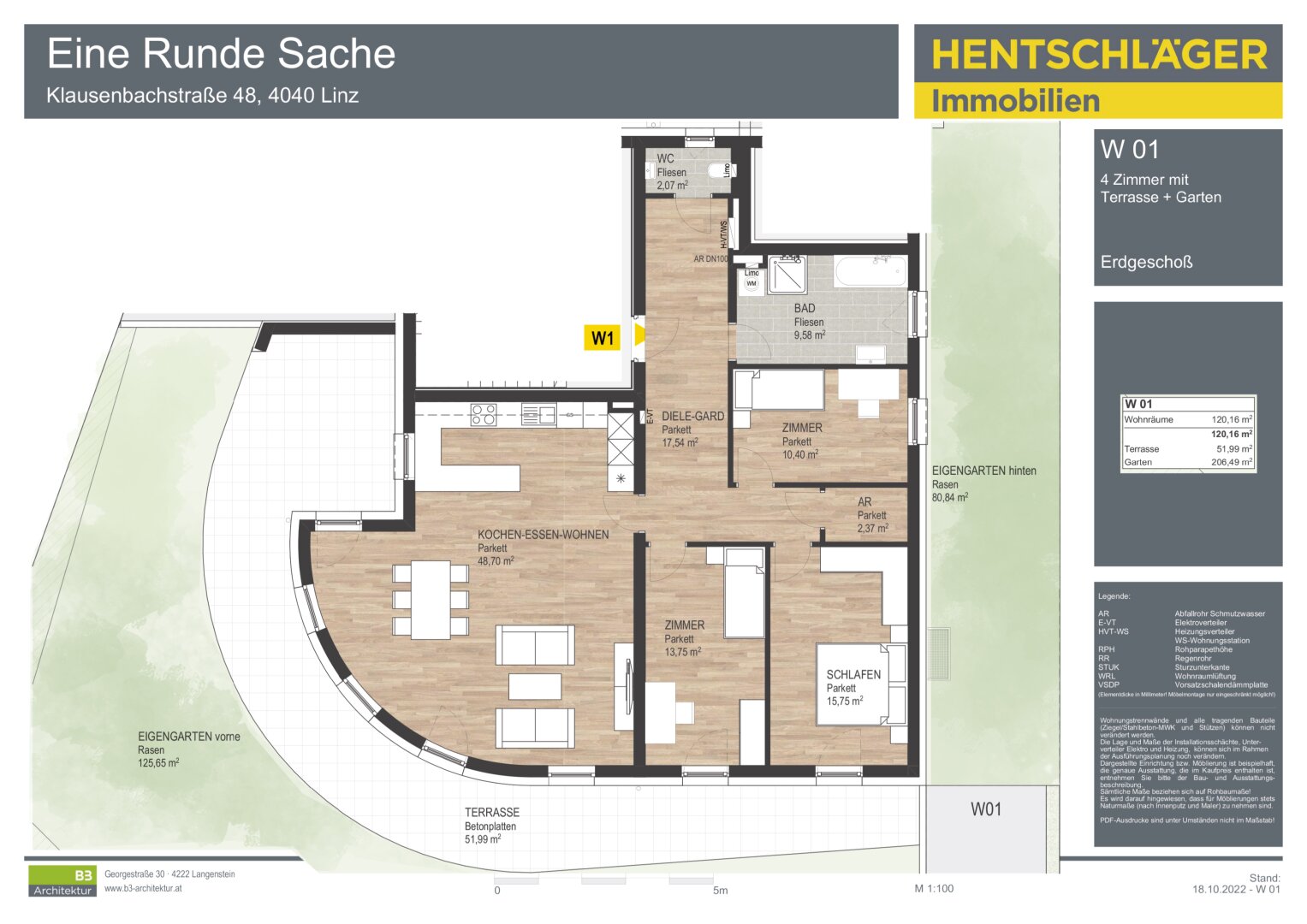 Wohnung zum Kauf 880.000 € 4 Zimmer 120,2 m²<br/>Wohnfläche EG<br/>Geschoss Pöstlingberg Linz 4040