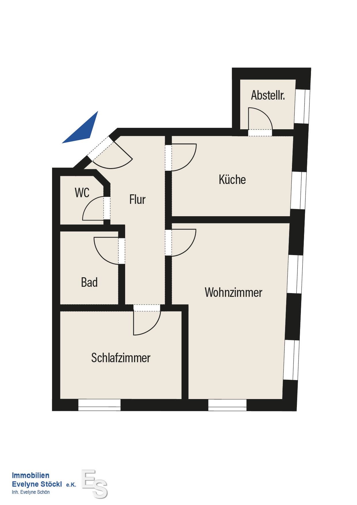 Wohnung zum Kauf 190.000 € 2 Zimmer 60,7 m²<br/>Wohnfläche ab sofort<br/>Verfügbarkeit Regenstauf Regenstauf 93128