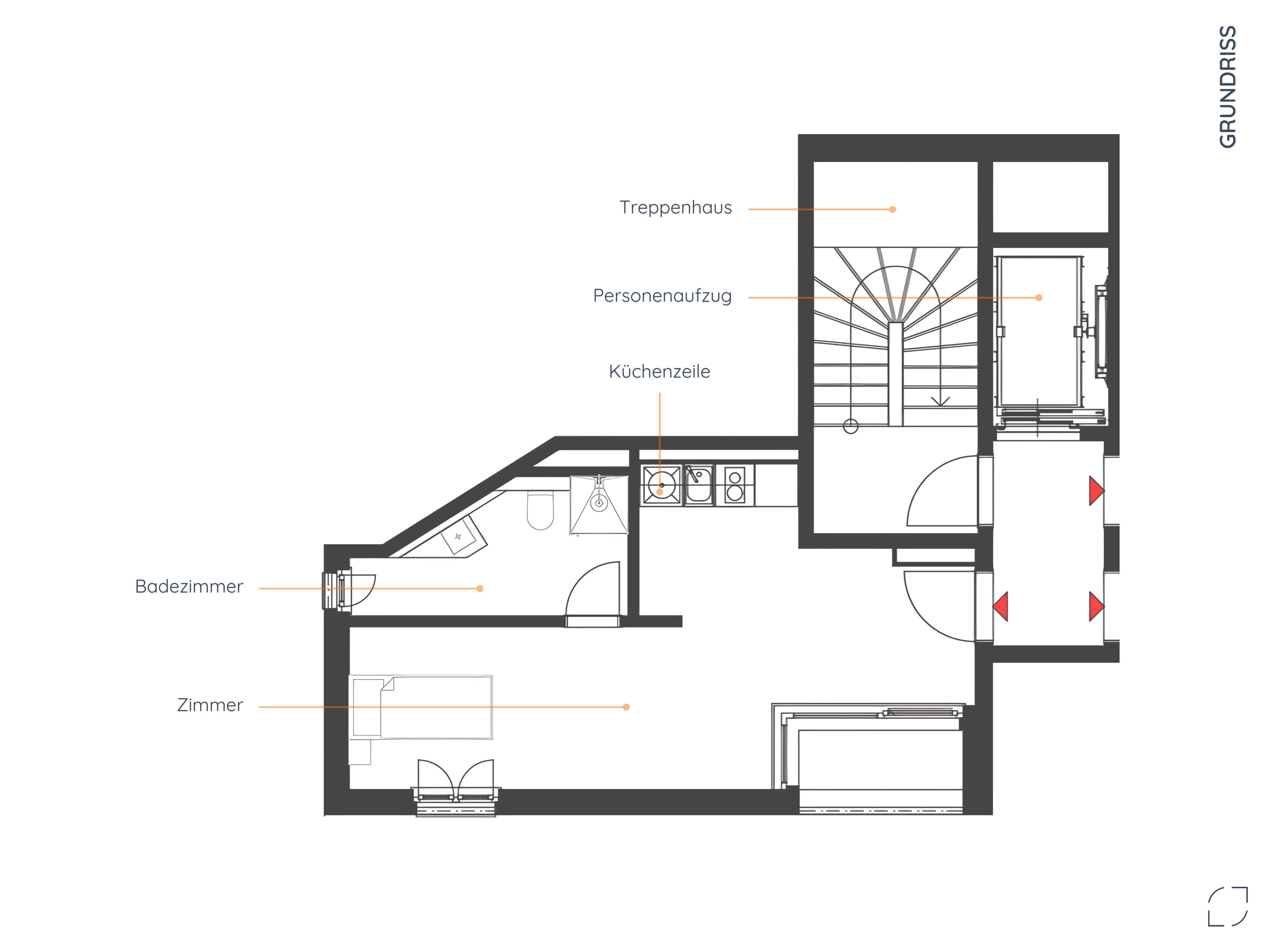 Wohnung zur Miete 1.130 € 1 Zimmer 30,6 m²<br/>Wohnfläche 2.<br/>Geschoss Proskauer Straße 8c Friedrichshain Berlin 10247