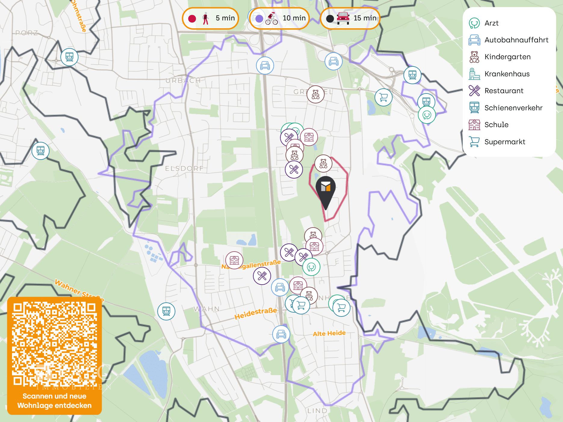 Wohnung zum Kauf 409.000 € 5 Zimmer 122 m²<br/>Wohnfläche Wahnheide Köln 51147