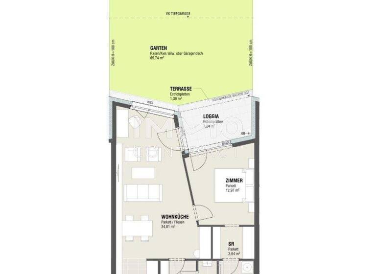 Wohnung zum Kauf - Erstbezug 275.000 € 2 Zimmer 62,3 m² Ulrichskirchen 2122