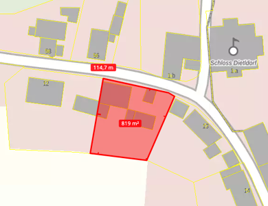 Grundstück zum Kauf 129.900 € 819 m² Grundstück Dietldorf Dietldorf Burglengenfeld 93133