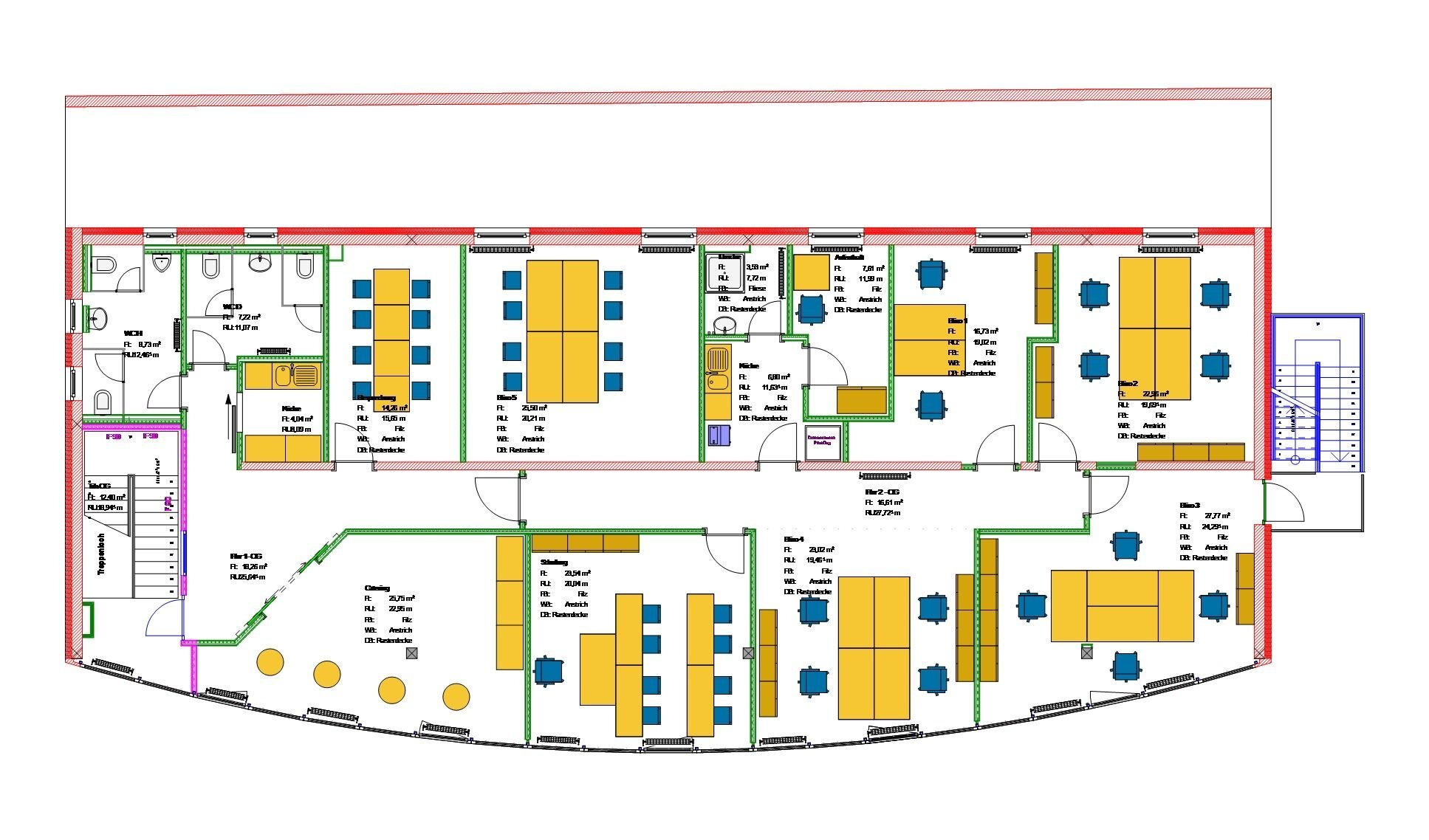 Büro-/Praxisfläche zur Miete provisionsfrei 2.320 € 10 Zimmer 252,2 m²<br/>Bürofläche Am alten Gaswerk 2 Jena - Nord Jena 07743