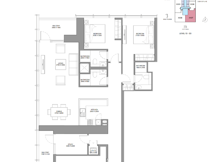 Wohnung zum Kauf 892.236 € 3 Zimmer 140,9 m² Dubai