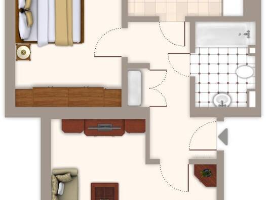 Wohnung zur Miete 479 € 2 Zimmer 50 m² EG frei ab 01.09.2026 Bergerstraße 54 Waldhausen Nord 41068