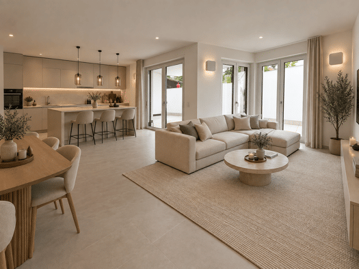 Terrassenwohnung zur Miete - Erstbezug 1.890 € 4 Zimmer 108 m² Geschoss EG/4 frei ab sofort Nieder-Mörlen Bad Nauheim 61231