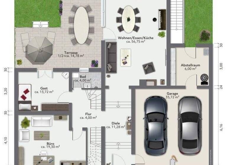 Doppelhaushälfte zum Kauf 1.490.000 € 6 Zimmer 282,4 m² 563 m² Grundstück Unterhaching 82008