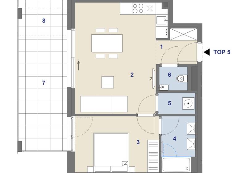 Wohnung zum Kauf 538.000 € 2 Zimmer 47,9 m² 1. Geschoss Werfelstraße 7 Wien 1170