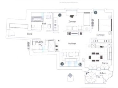 Wohnung zur Miete 980 € 3 Zimmer 88 m² 4. Geschoss Zentrum - Ost Leipzig 04103