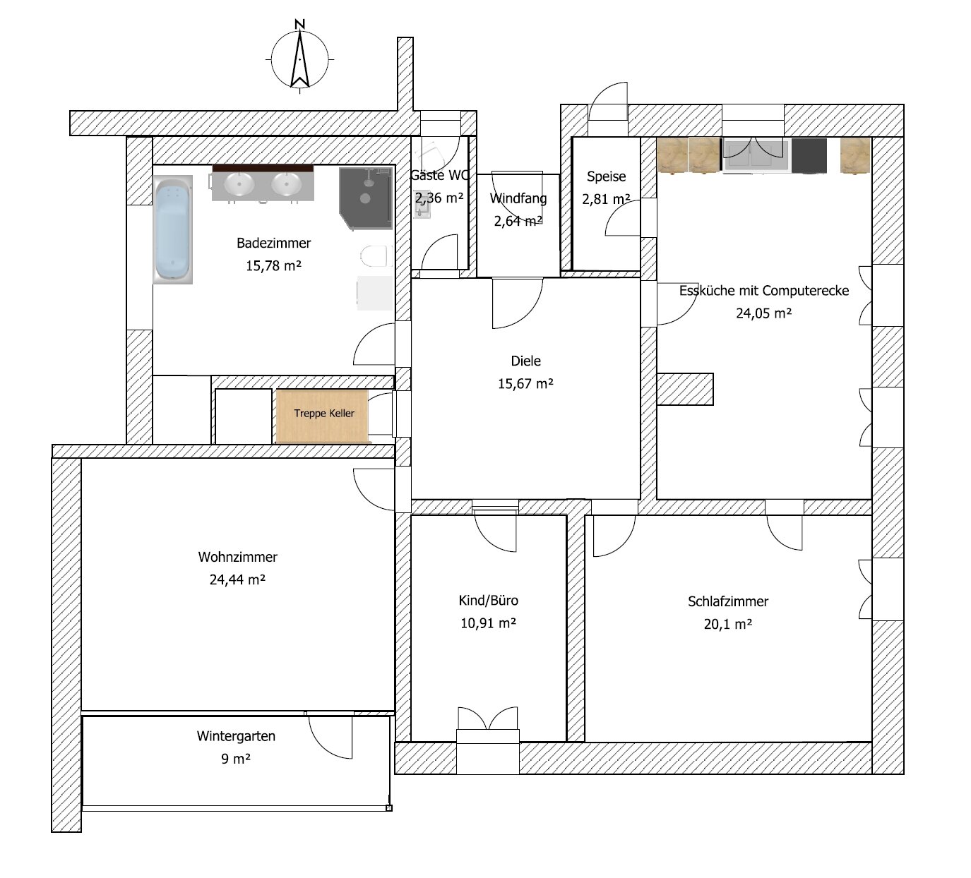 Wohnung zur Miete 1.100 € 5 Zimmer 124 m²<br/>Wohnfläche EG<br/>Geschoss 01.02.2025<br/>Verfügbarkeit Deggendorf Deggendorf 94469