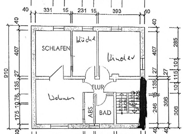 Wohnung zur Miete 392 € 3 Zimmer 65,3 m² 1. Geschoss frei ab sofort Schwarzkollm Hoyerswerda 02977