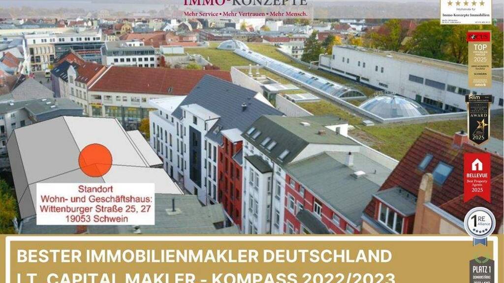 Wohnung zum Kauf - Erstbezug 449.000 € 3 Zimmer 81 m² Wittenburger Straße 25 Paulsstadt Schwerin 19053
