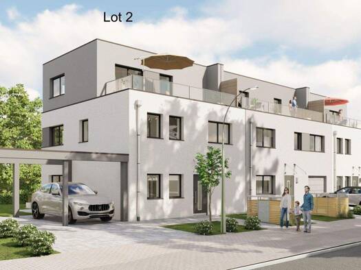 Reihenendhaus zum Kauf - Erstbezug provisionsfrei 1.495.000 € 5 Zimmer 189 m² 322 m² Grundstück Rue des Romains 251 Bertrange 8041