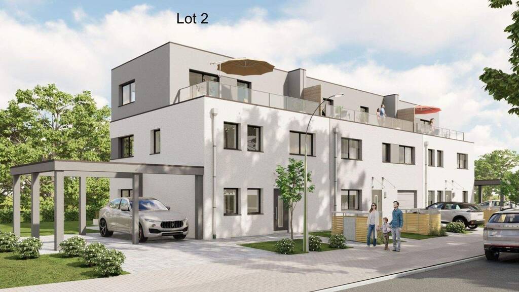 Reihenendhaus zum Kauf - Erstbezug provisionsfrei 1.495.000 € 5 Zimmer 189 m² 322 m² Grundstück Rue des Romains 251 Bertrange 8041