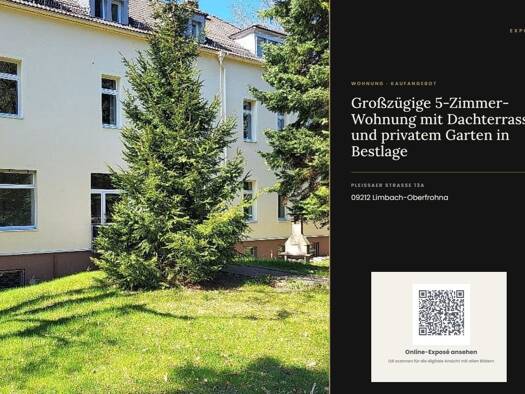 Wohnung zum Kauf provisionsfrei 270.000 € 5 Zimmer 150 m² EG frei ab 01.08.2027 Limbach-Oberfrohna Limbach-Oberfrohna 09212