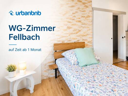 WG-Zimmer zur Miete auf Zeit 590 € 25 m² frei ab sofort Maicklerstraße Fellbach Fellbach 70736