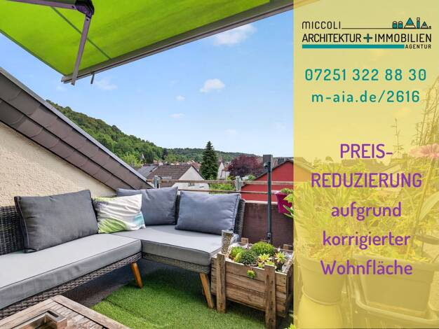 Wohnung zum Kauf provisionsfrei 235.000 € 3 Zimmer 66,4 m² 2. Geschoss Untergrombach Bruchsal 76646