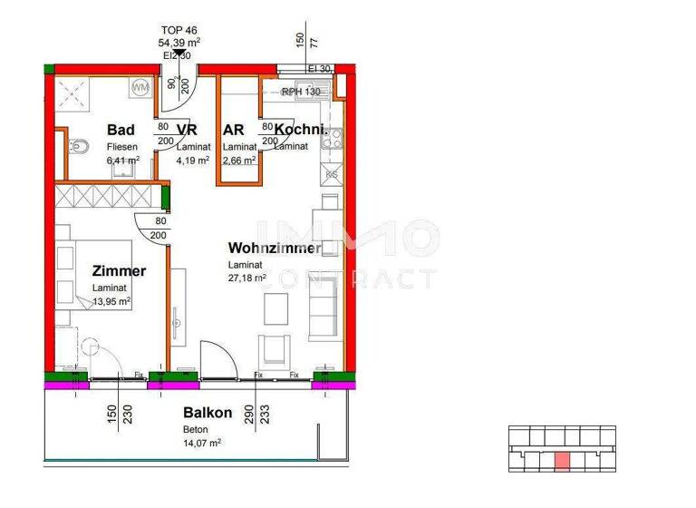 Wohnung zum Kauf - Erstbezug provisionsfrei 200.218 € 2 Zimmer Krems an der Donau 3500