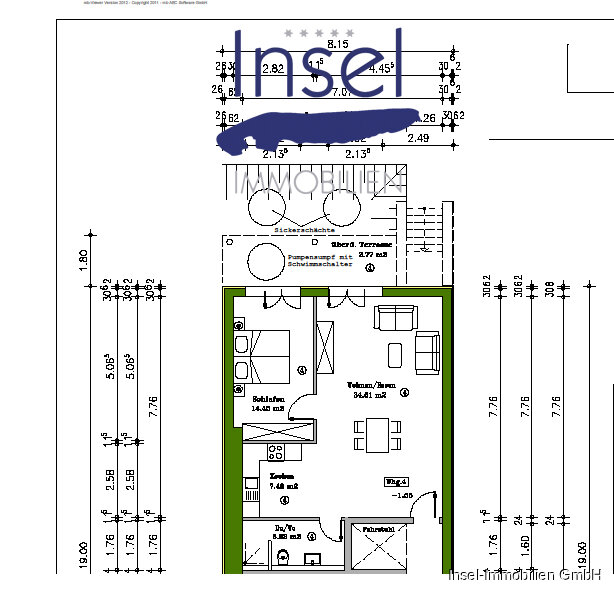 Wohnung zum Kauf 549.000 € 2 Zimmer 65,9 m²<br/>Wohnfläche EG<br/>Geschoss Norderney 26548