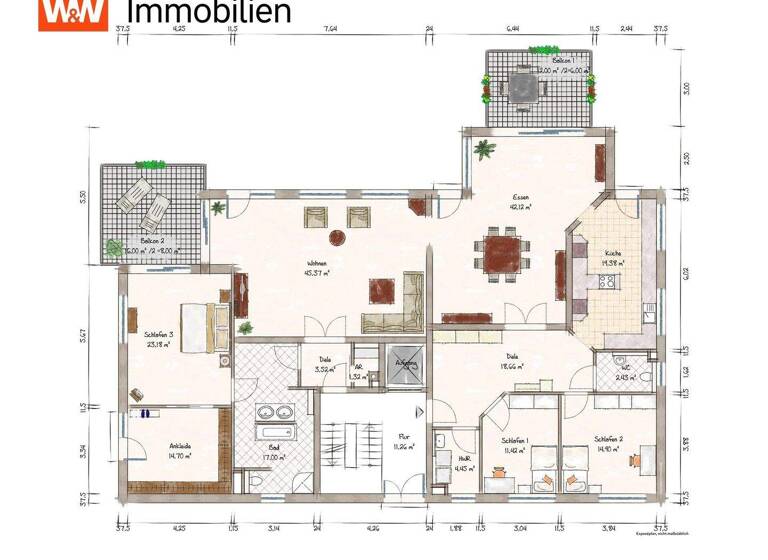 Wohnung zum Kauf 1.200.000 € 6 Zimmer 227,9 m² Memmingen 87700