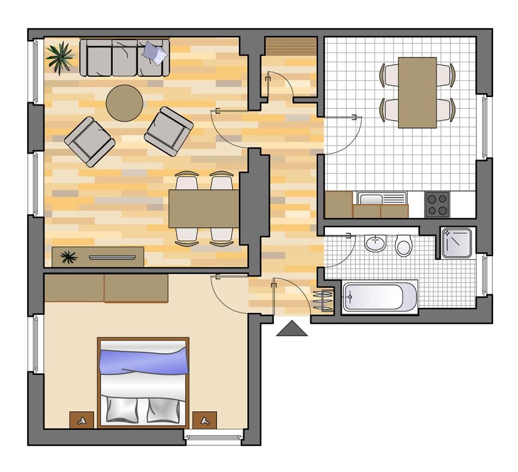 Wohnung zur Miete 489 € 2 Zimmer 63,5 m²<br/>Wohnfläche 2.<br/>Geschoss Maybachstraße 42 Hillerheide Recklinghausen 45659