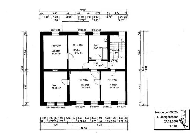 Wohnung zur Miete 950 € 4 Zimmer 100 m² 1. Geschoss frei ab sofort Haidenhof-Nord Passau 94032