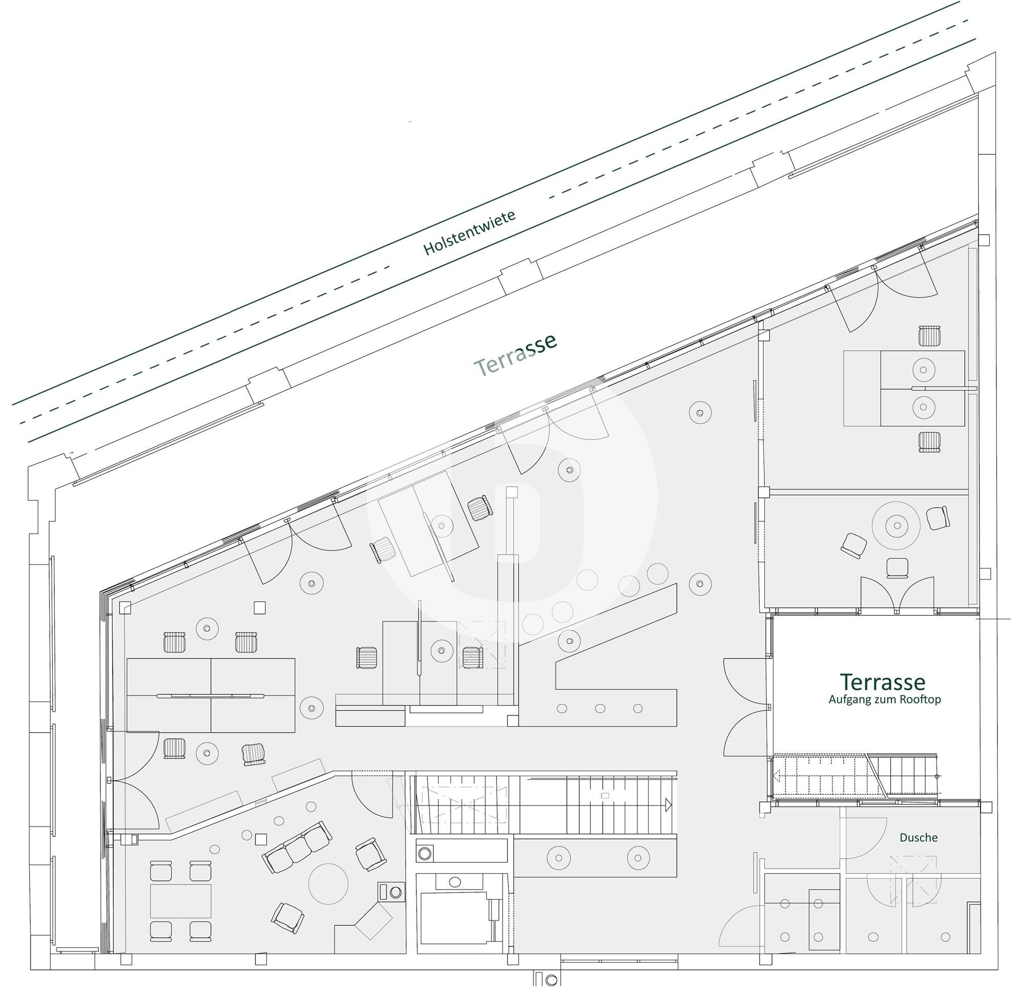 Bürofläche zur Miete 19 € 235 m²<br/>Bürofläche Ottensen Hamburg 22763