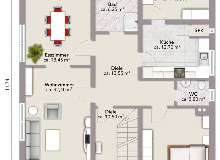 Mehrfamilienhaus zum Kauf 849.000 € 6,5 Zimmer 220 m² 1.024 m² Grundstück frei ab 01.08.2026 Wohldorf-Ohlstedt Hamburg 22397