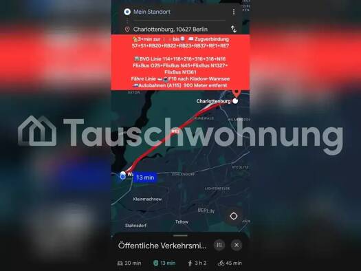 Studio zur Miete Tauschwohnung 214 € 1 Zimmer 32 m² 2. Geschoss Nikolassee Berlin 14109