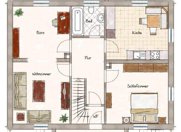 Wohnung zum Kauf 199.500 € 2 Zimmer 78,4 m² 1. Geschoss Lauterbrunn Heretsried / Lauterbrunn 86465