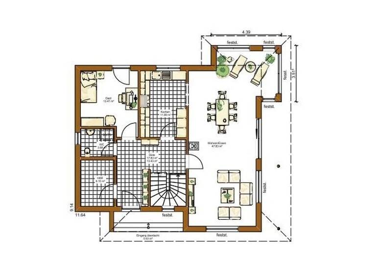 Stadthaus zum Kauf 699.999 € 5 Zimmer 183 m² 494 m² Grundstück Partenheim 55288