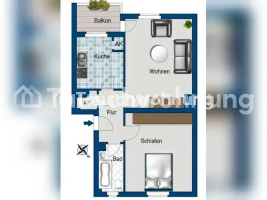 Wohnung zur Miete Tauschwohnung 650 € 2 Zimmer 55 m² Spandau Spandau 13585