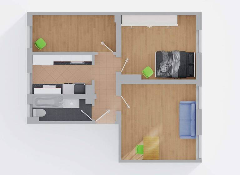 Wohnung zum Kauf 285.000 € 3 Zimmer 58 m² 3. Geschoss frei ab 01.04.2026 Frauenland Würzburg 97074