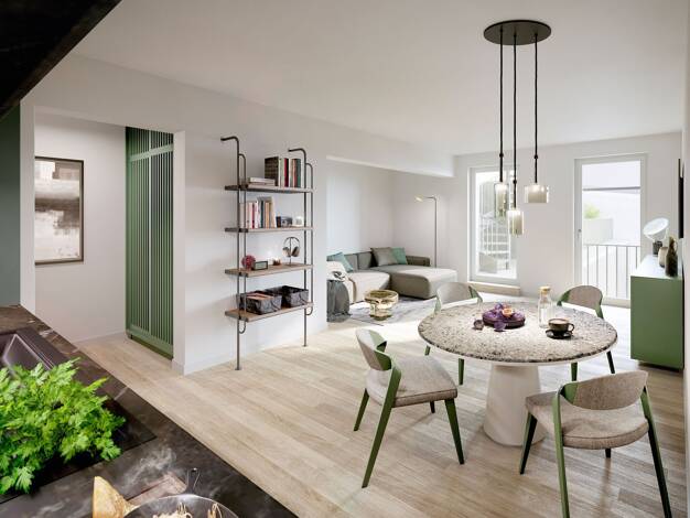 Wohnung zum Kauf - Neubau provisionsfrei 1.475.000 € 3 Zimmer 97,3 m² 3. Geschoss Leonrodstraße 11 Neuhausen-Nymphenburg München 80634