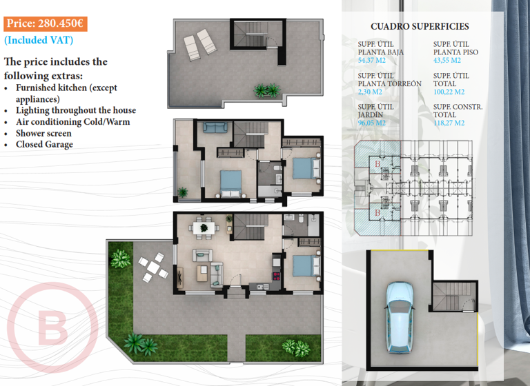 Wohnung zum Kauf - Erstbezug provisionsfrei 280.450 € 4 Zimmer 100 m² 2. Geschoss La Manga del Mar Menor 30380