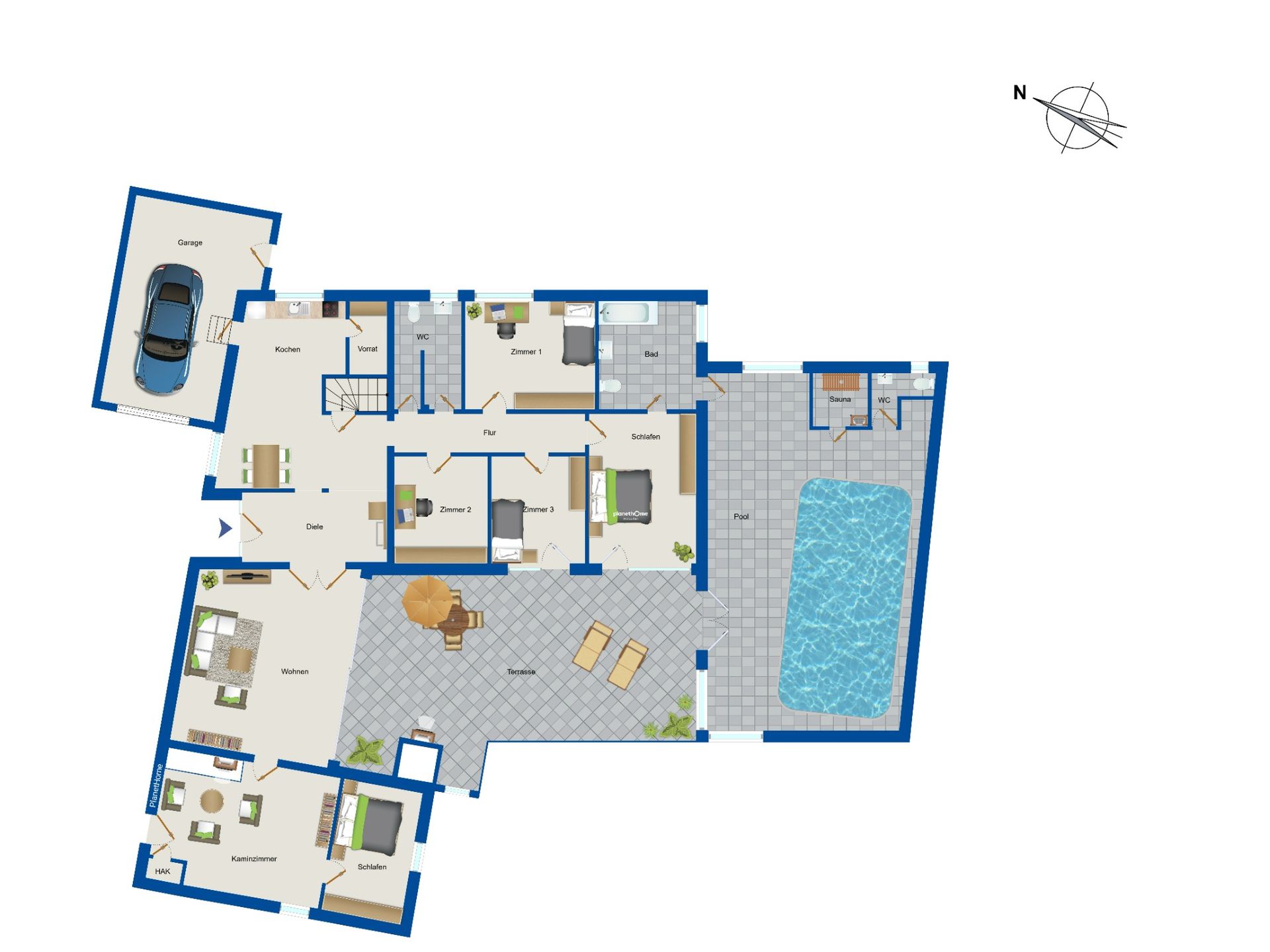 Einfamilienhaus zum Kauf 495.000 € 7 Zimmer 281 m²<br/>Wohnfläche 1.095 m²<br/>Grundstück Hage Hage 26524