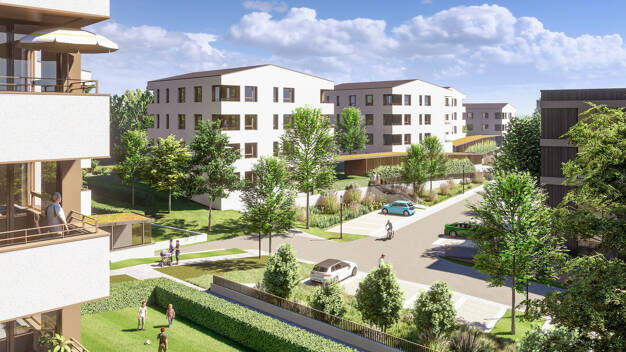 Wohnung zum Kauf - Neubau provisionsfrei 316.900 € 2,5 Zimmer 58,9 m² 2. Geschoss Laupheim Laupheim 88471