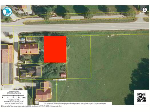 Grundstück zum Kauf 500 m² Grundstück Baugenehmigung vorhanden Augsburger Straße 10 Glöttweng Landensberg 89361