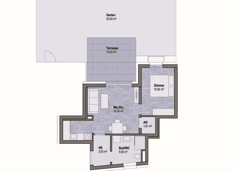Wohnung zum Kauf - Erstbezug provisionsfrei 258.386 € 2 Zimmer 41,2 m² Sankt Leonhard Graz Geidorf 8010