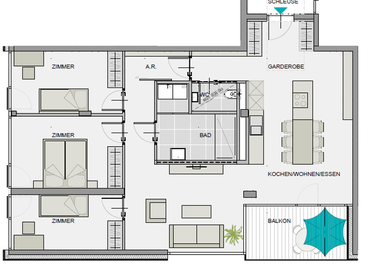 Wohnung zur Miete 1.390 € 4 Zimmer 95,9 m² Spornbergerstraße Schwaz 6130