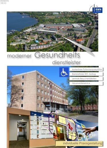 Praxisfläche zur Miete provisionsfrei 8 € 7 Zimmer 148 m²<br/>Bürofläche von 13 m² bis 200 m²<br/>Teilbarkeit Nemerower Str. 4 -6 Neubrandenburg 17033