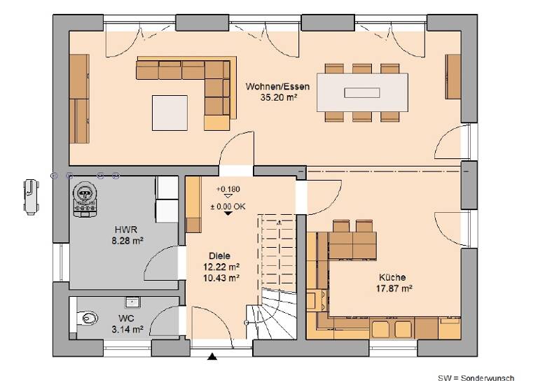 Einfamilienhaus zum Kauf provisionsfrei 490.979 € 4 Zimmer 128 m² 722 m² Grundstück Am Ettersberg 99439