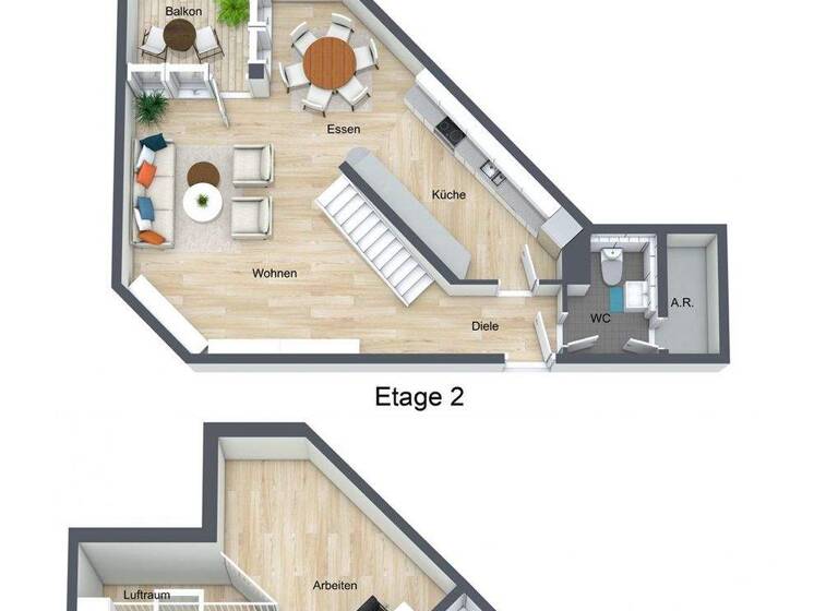 Studio zum Kauf 340.000 € 2,5 Zimmer 95 m² 4. Geschoss Wolfringstraße 14 Nordstadt Fürth 90765