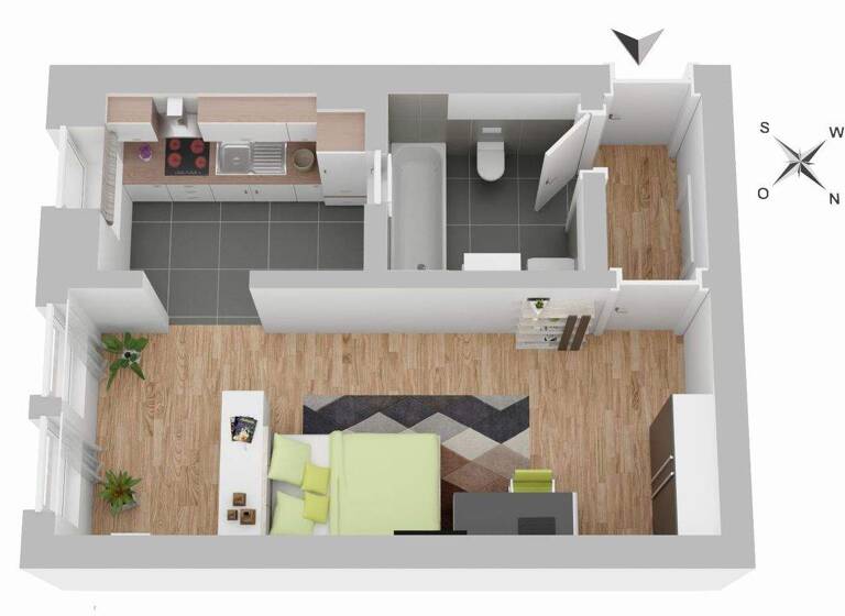 Studio zum Kauf 160.000 € 1 Zimmer 26,2 m² EG Markelstraße 54A Steglitz Berlin-Steglitz 12163