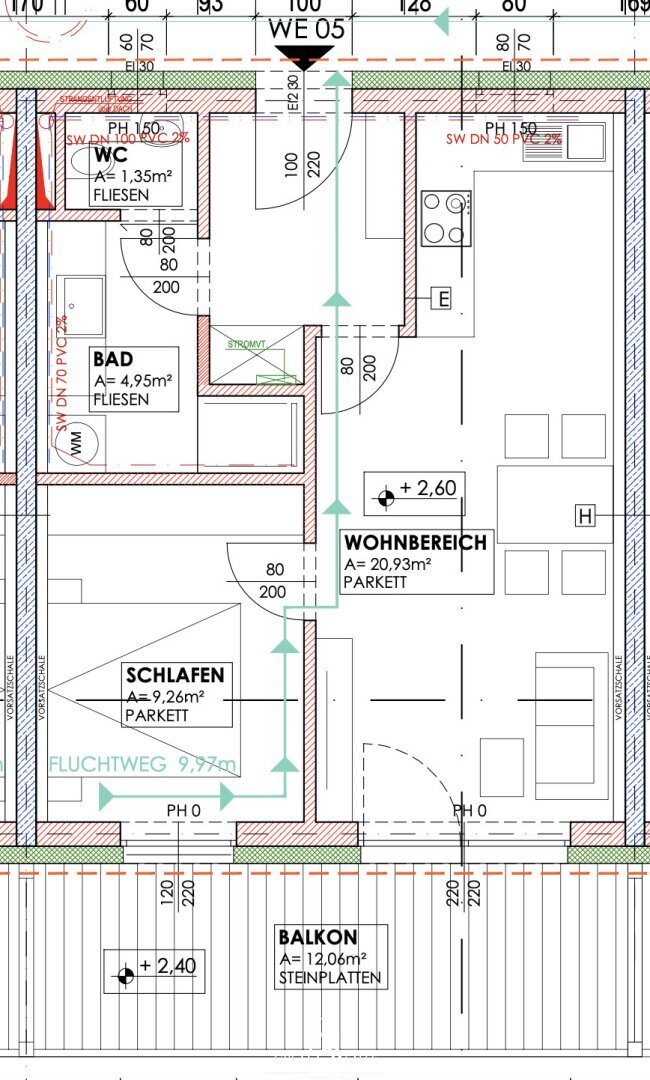 Wohnung zur Miete 510 € 2 Zimmer 41,5 m²<br/>Wohnfläche 1.<br/>Geschoss Vasoldsberg 8076