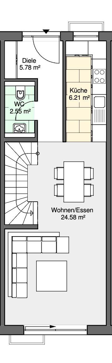 Reihenmittelhaus zum Kauf 738.000 € 4 Zimmer 120 m²<br/>Wohnfläche 186 m²<br/>Grundstück Bruckmühl 83052