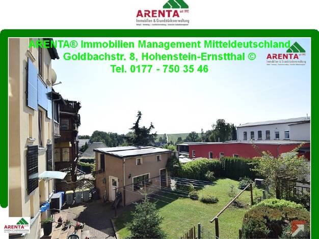 Wohnung zur Miete 380 € 2 Zimmer 64 m² Goldbachstr. 8 Hohenstein-Ernstthal 09337