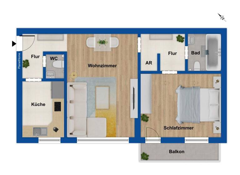Wohnung zum Kauf 185.000 € 2 Zimmer 67 m² 1. Geschoss Ensen Köln 51149