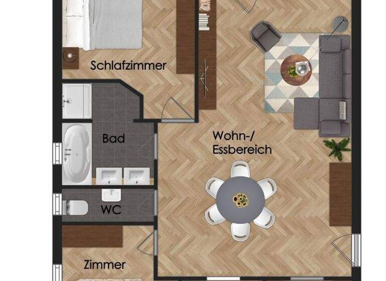 Wohnung zum Kauf 380.000 € 4 Zimmer 90,1 m² 1. Geschoss Wolfschlugen 72649
